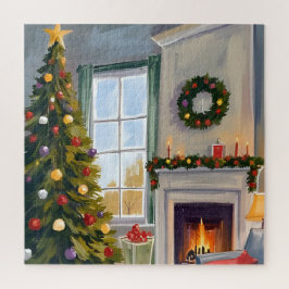 Holly Jolly Christmas | Fireplace Tree Merry