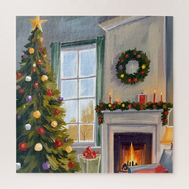 Holly Jolly Christmas | Fireplace Tree Merry (Vertikal)