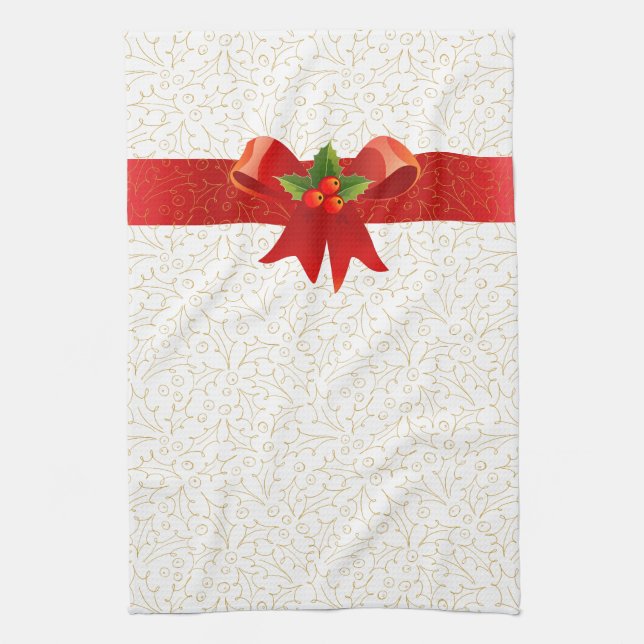 Holly Jolly Christmas Geschirrtuch (Vertikal)