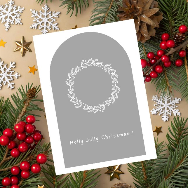 Holly Jolly Christmas Greeting Card Karte (Holly Jolly Christmas Greeting Card)