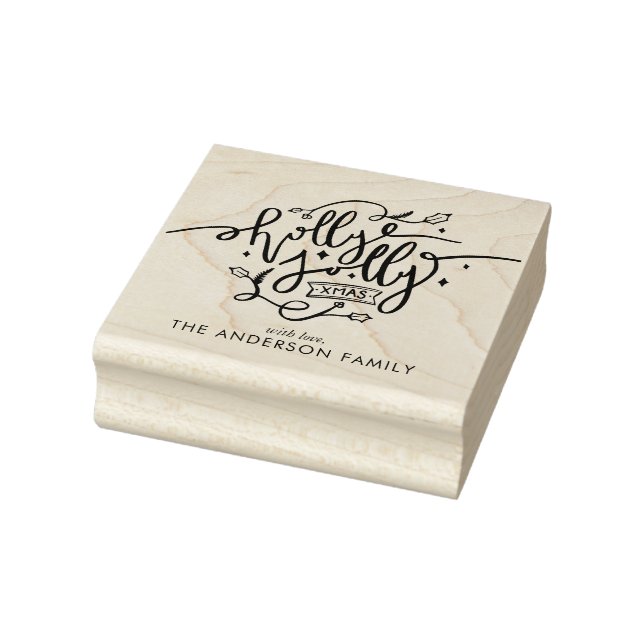 Holly Jolly Christmas Gummistempel (Stempel)