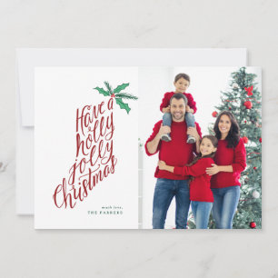 Holly Jolly Christmas Strumpf handbuchstabiert