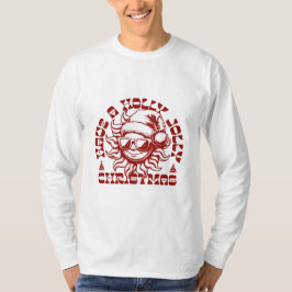 Holly Jolly Christmas Sun Santa T - Shirt