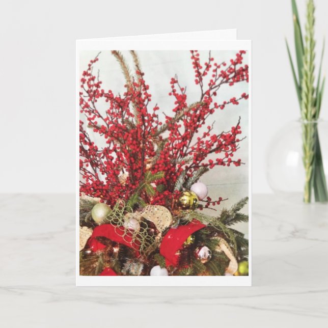 ***HOLLY JOLLY CHRISTMAS WISH*** KARTE (Vorderseite)
