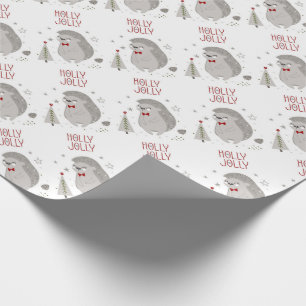 Holly Jolly Christmas Wrapping Paper Geschenkpapier