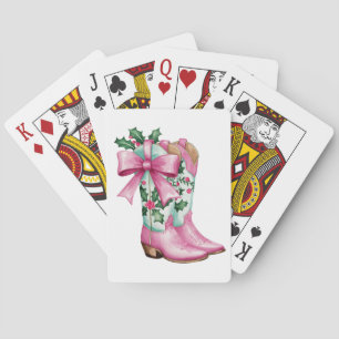 Holly Jolly Cowboy Boots Spielkarten
