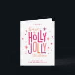 Holly Jolly Custom Christmas Photo Cards Feiertagskarte<br><div class="desc">Personalize these beautiful and modern Christmas or winter holiday cards with your family photos and personal message.</div>