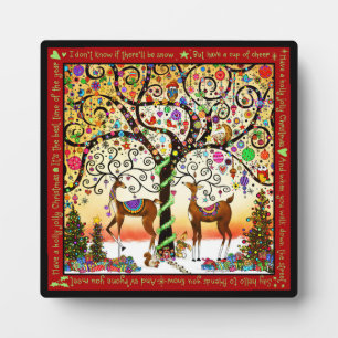 Holly Jolly Festive Christmas Fotoplatte
