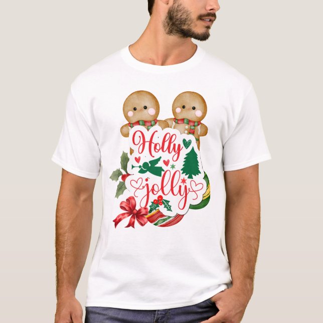Holly Jolly Gingerbread T-Shirt (Vorderseite)