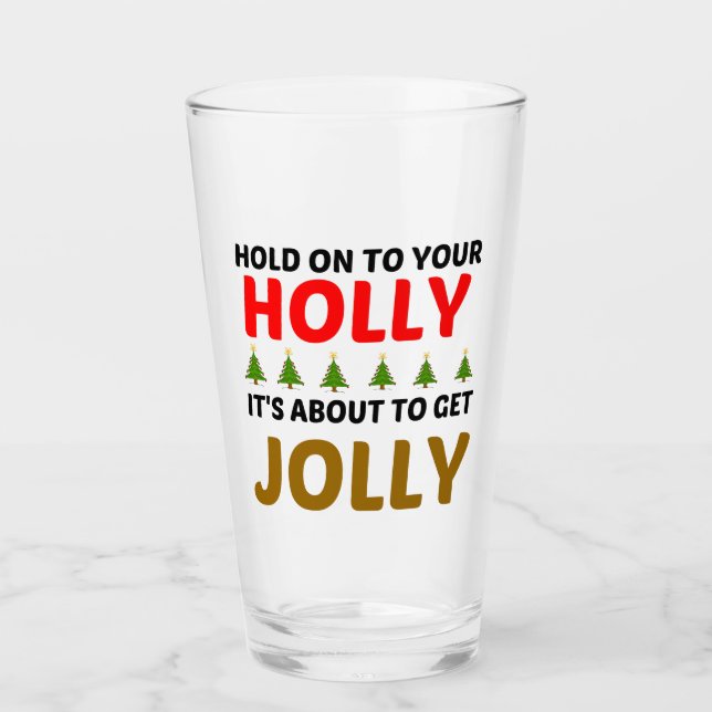 HOLLY JOLLY GLAS (Vorderseite)