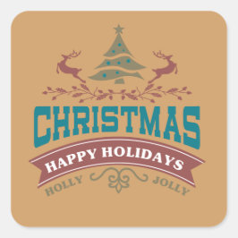 Holly Jolly Joy Holiday Stickers