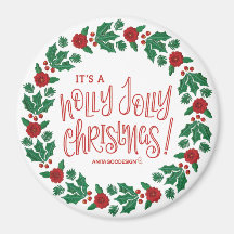 Holly Jolly Magnet