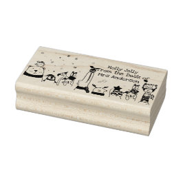 Holly Jolly Niedlich Winter Animals Lehrer Gummistempel