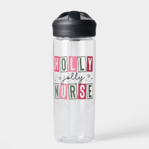 Holly Jolly Nurse Weihnachtsfeier Weihnachtsfeiert Trinkflasche