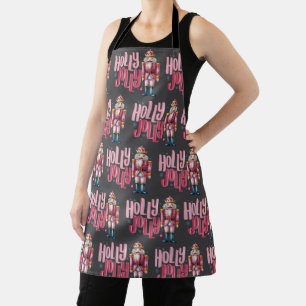 Holly Jolly Nutcracker Christmas Coquette Preppy Schürze