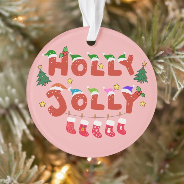 Holly Jolly Ornament (Baum)