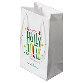 "Holly Jolly" Personalisierte Weihnachten Kleine Geschenktüte