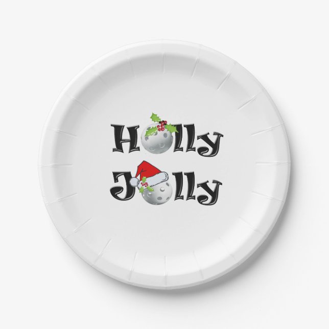 Holly Jolly Pickleball Paper Teller (Vorderseite)