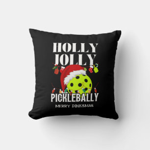 HOLLY JOLLY PICKLEBALLY Weihnachten Kissen
