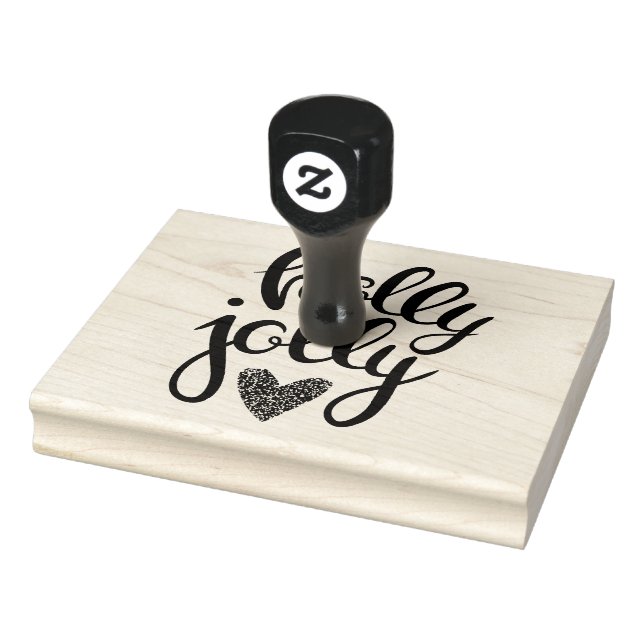 Holly Jolly Rubber Briefmarke Gummistempel (Stempel)