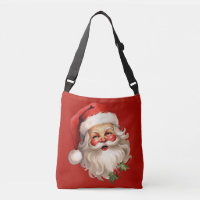 Holly Jolly Santa Claus Retro