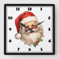 Holly Jolly Santa Claus Retro Weihnachten