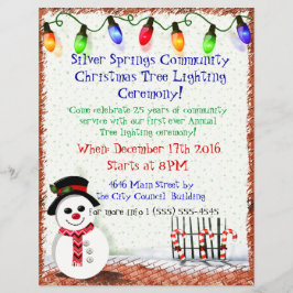 Holly Jolly Snowman Flyer