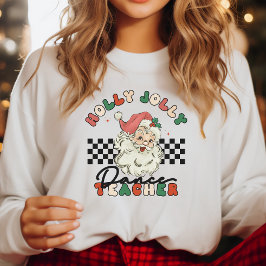 Holly Jolly Tance Teacher Christmas Retro Sweatshirt