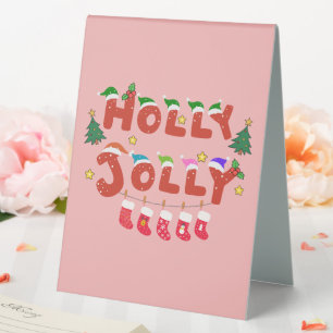 Holly Jolly Tischaufsteller
