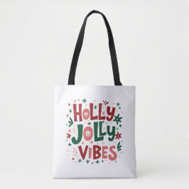 Holly Jolly Vibes Christmas Tasche