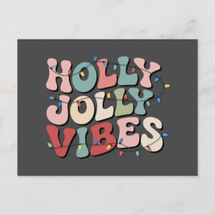 Holly Jolly Weihnachtsgeschenk Familie Weihnachtsf Feiertagspostkarte