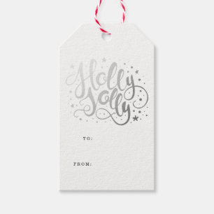 Holly Jolly   Weihnachtsgeschenkanhänger Geschenkanhänger