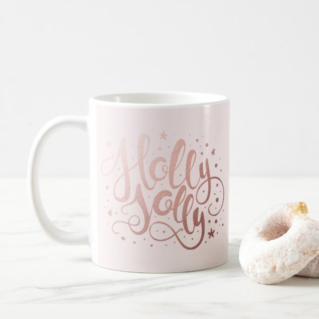 Holly Jolly | Weihnachtskaffeetasse Kaffeetasse (Mit Donut)
