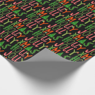 HOLLY JOLLY XMAS GESCHENKPAPIER