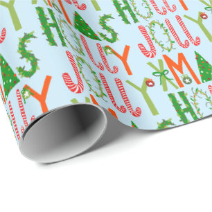 HOLLY JOLLY XMAS GESCHENKPAPIER