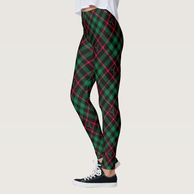 Holly Kariert l Christmas Pattern Leggings (Links)
