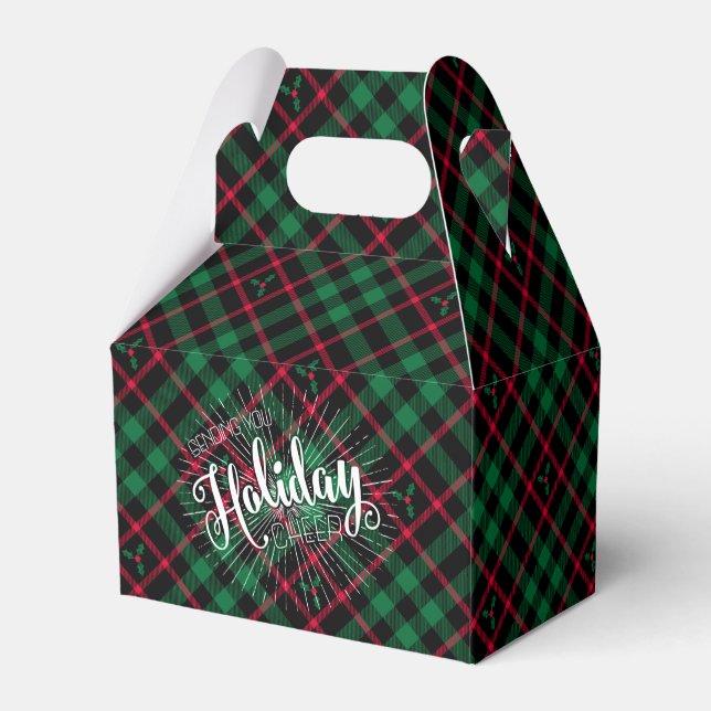 Holly Kariert l Sende you Holiday Cheer Geschenkschachtel (Rückseite)