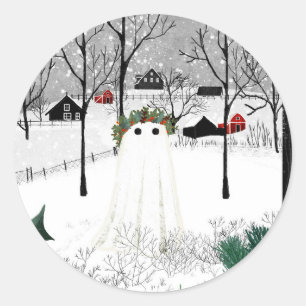 Holly King Runder Aufkleber