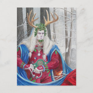Holly-König-Porträt Mini-Druck Postkarte
