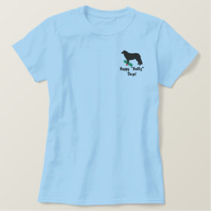 Holly Kuvasz besticktes Polo-Shirt T-Shirt