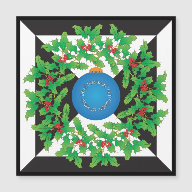 Holly Magnet-Karte Magnetkarte (Vorderseite)