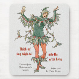 Holly man Walter Crane Blume aus Shakespeare Mousepad