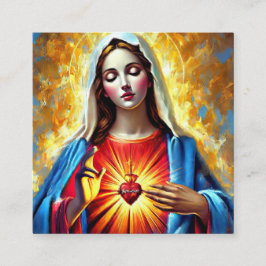 Holly Mary Maria Madonna Mariana Virgin Mary Begleitkarte