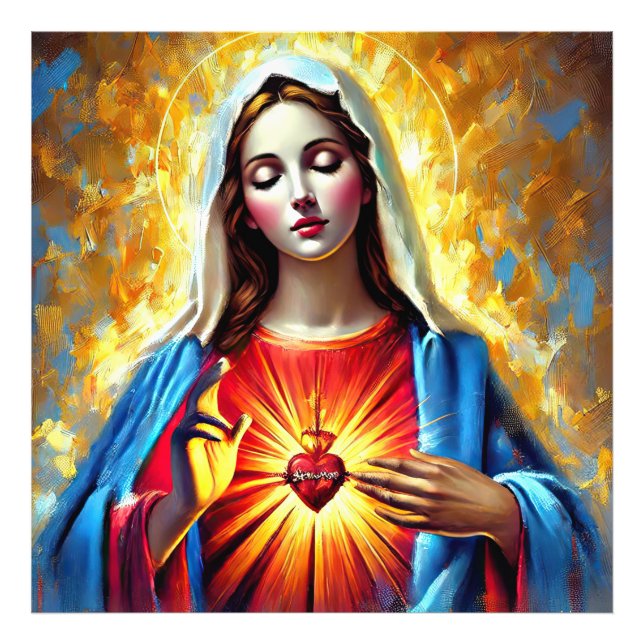Holly Mary Maria Madonna Mariana Virgin Mary Fotodruck (Vorne)