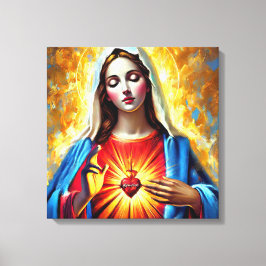 Holly Mary Maria Madonna Mariana Virgin Mary Leinwanddruck