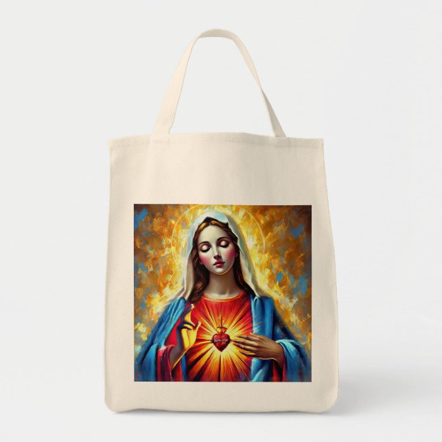 Holly Mary Maria Madonna Mariana Virgin Mary Tragetasche (Vorne)
