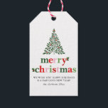 Holly Merry & Bright Christmas Geschenkanhänger<br><div class="desc">Helles und lustiges Weihnachtsdesign,  um sich an Familie und Freunde zu schicken!</div>