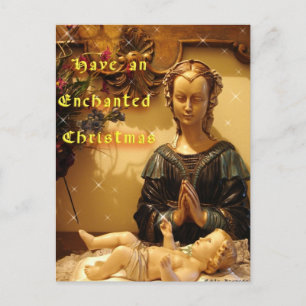 Holly Mother and Son Postcard Postkarte