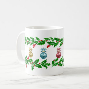 Holly Ornaments Kaffeetasse