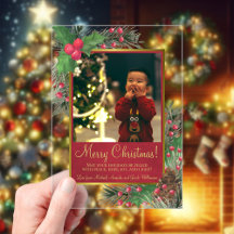 Holly & Pine Weihnachts-Weihnachtskarte